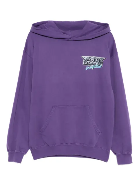Anti Social Social Club Snow Cat hoodie Purple SNOWCATHOODIE