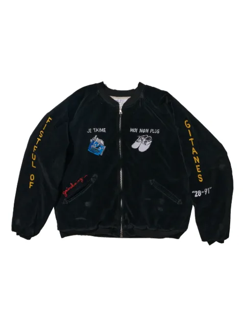 Paly welt-pockets bomber jacket Black 7U0502Q3009BLK