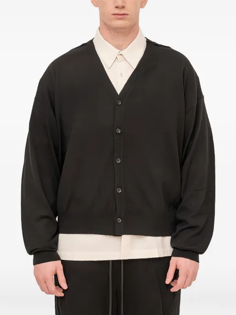 The Viridi-Anne elbow-patch cardigan Black ELBOWPATCHCARDIGAN