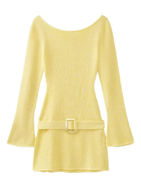 Asta Resort Maya belted-waist mini dress Yellow REV25MLSBD