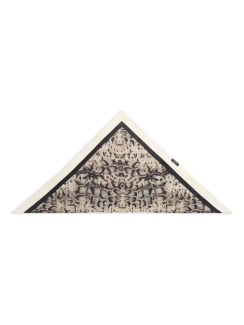 PINKO triangular scarf with snake print Neutrals 106655A38H