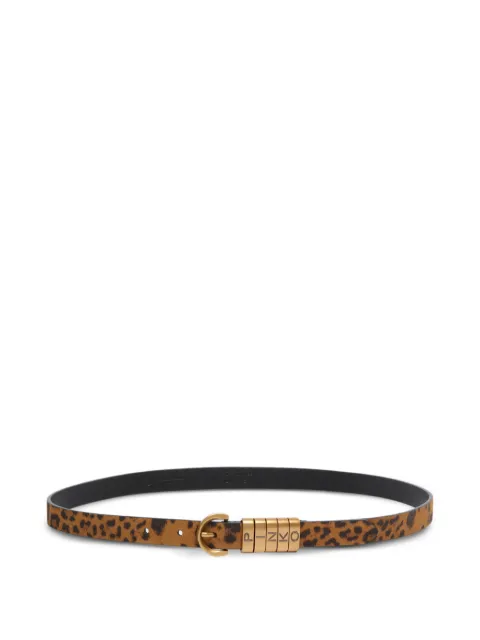 PINKO animal-print buckle belt Brown 106406A32A