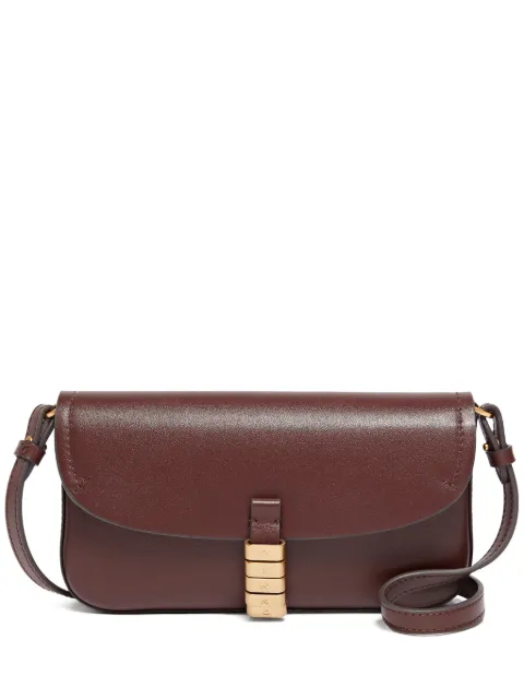 PINKO Saddle Flat medium shoulder bag in leather Brown 105349A1ZX