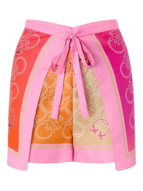 PINKO pareo shorts with Love Birds logo Pink 106733A39F