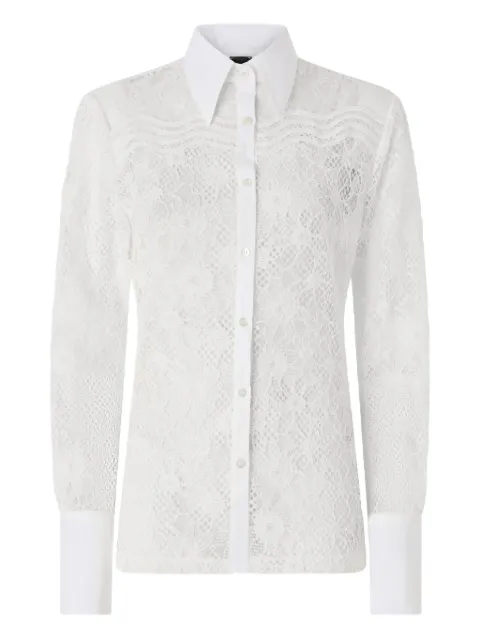 PINKO shirt in tulle and lace White 106600A381