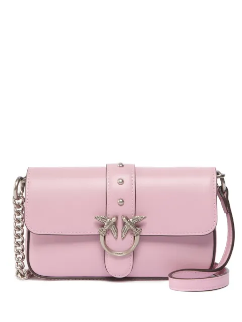 PINKO baby Love Bag One Slouchy shoulder bag in leather Pink 105353A0QO