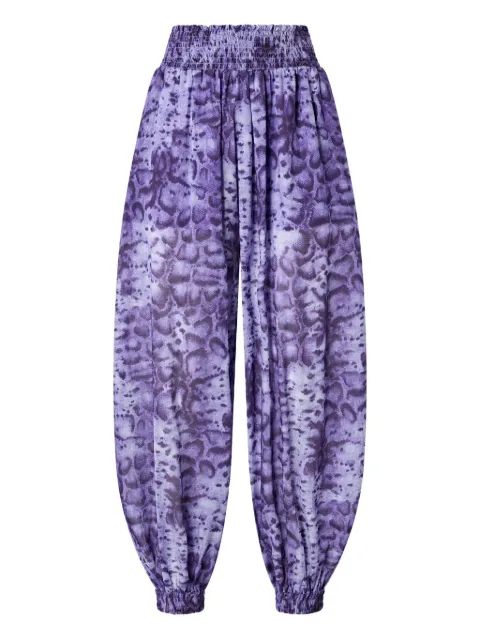 PINKO wide-leg trousers with snake print Purple 106845A3AP
