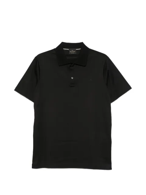 Paul & Shark logo-embroidered short-sleeve polo shirt Black 26411240