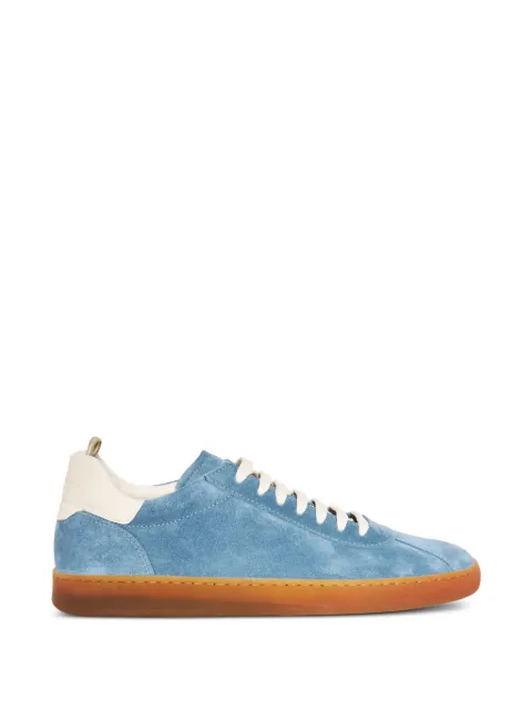 Officine Creative Halo 001 suede panelled sneakers Blue OCUHALO001LC191