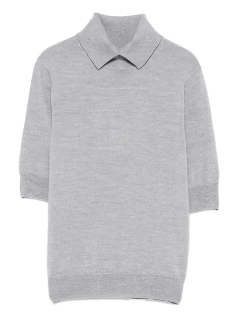 HERSKIND collared knit T-shirt Grey 5826247003