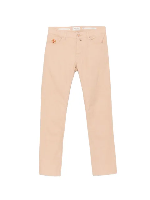Jacob Cohën Bard logo-patch trousers Neutrals JUEQW004E02S4323RW