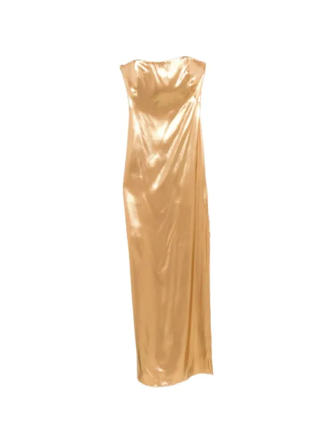 Galvan London bandeau maxi dress Gold DR0353LS