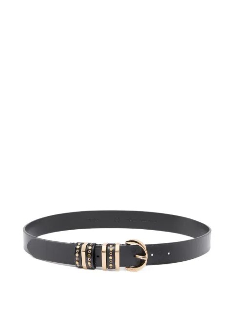 PINKO studded buckle leather belt Black 106426A2QK