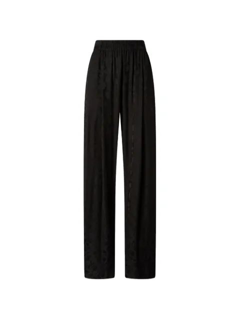 PINKO floral jacquard trousers Black 106802A3AN