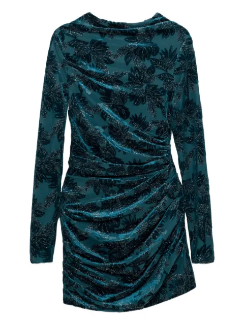 SIMKHAI Vallyn floral-pattern textured mini dress Blue 6251135J