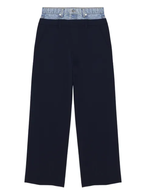 SIMKHAI Ophelia double-waistband trousers Blue 4254112WMIDNIGHTMULTI