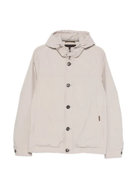 Moorer Dalens hooded button-fastening jacket Neutrals MOUGI101274TEPA023