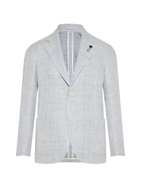 Lardini houndstooth single-breasted blazer Grey CN6202EPAIF66535