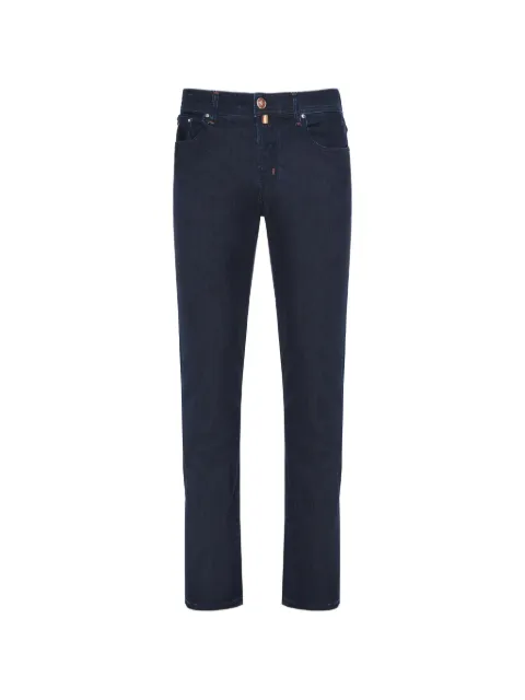 Jacob Cohën logo-patch trousers Blue JUMQE004057P3582R2