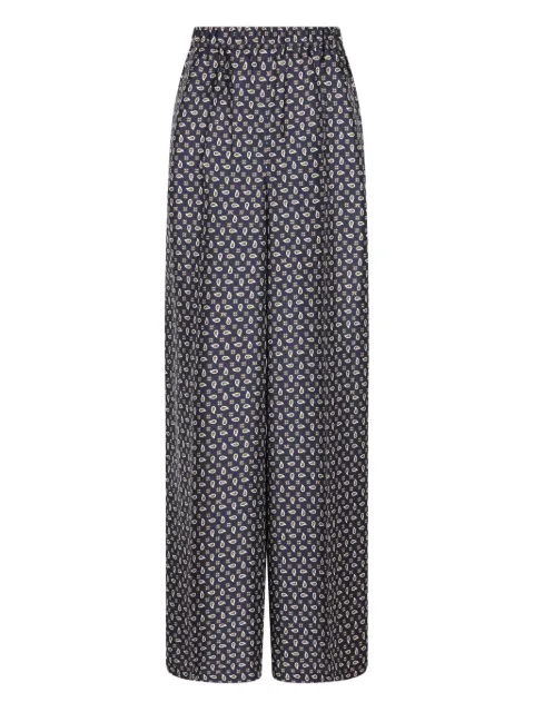 Max Mara paisley-print trousers Blue 2611131131600