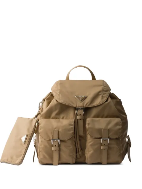Prada medium logo backpack Neutrals 1BZ811VOTMRV44