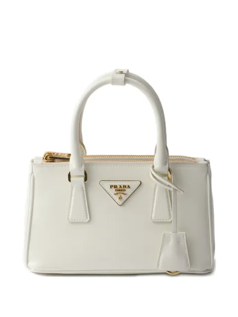 Prada mini Galleria leather tote bag White 1BA916VEOO2AO6