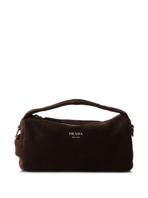 Prada suede leather shoulder bag Brown 2VH188VDOO2C4S