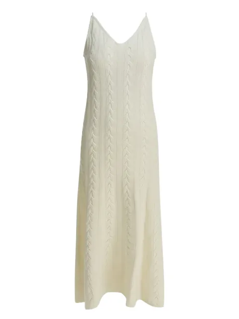 THELAURENT cable-knit midi dress Neutrals TLR24DRIV50IVORY