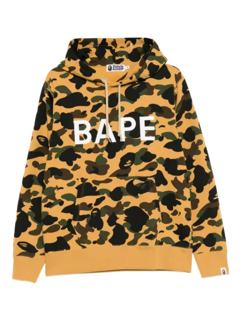 A BATHING APE® camo-print cotton hoodie Yellow 001PPL801007M