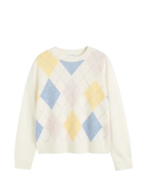 Chinti & Parker argyle wool sweater Neutrals KSS2689CREAM