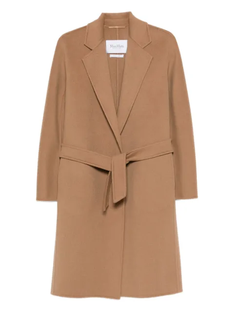 Max Mara Aceri tie-waist coat Brown 2611011101600