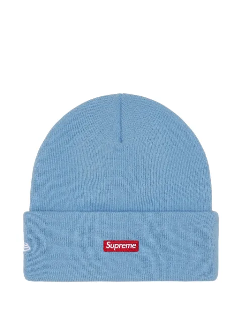 Supreme x New Era logo beanie hat Blue SU26609