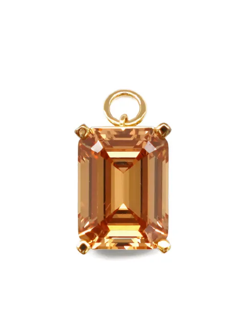Izabel Display embelished-stone pendant earrings Gold CCMP