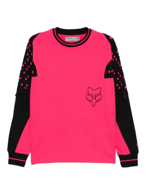 Kiko Kostadinov perforated long-sleeve sweatshirt Pink 39634170SS26