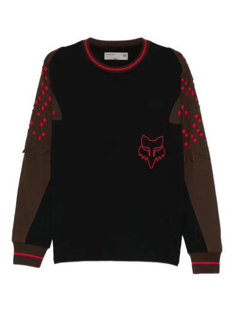 Kiko Kostadinov perforated long-sleeve sweatshirt Black 39634138SS26