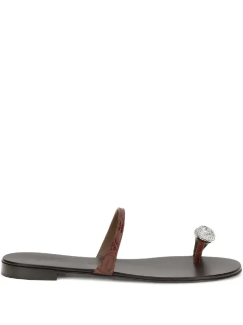 Giuseppe Zanotti Pia Morpheus round-toe sandals Brown I500000