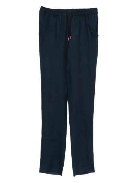 Kiton drawstring-waist trousers Blue UPSHORLH0969001000