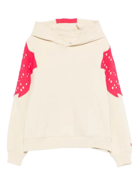 Kiko Kostadinov x Fox Lab perforated fox fleece hoodie Neutrals 39632043