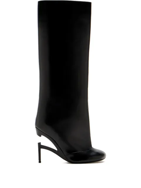 B1ARCHIVE cut-out heel boots Black NVLF0011