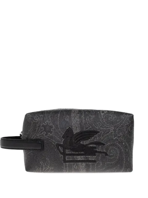 ETRO small Arnica Pegasus-logo paisley wash bag Grey MP2C0009AA086