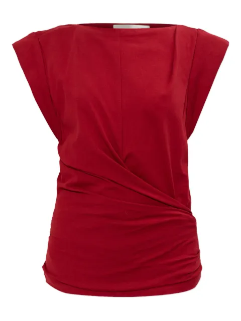 ISABEL MARANT Maisan draped top Red TS0207FAA1N41I