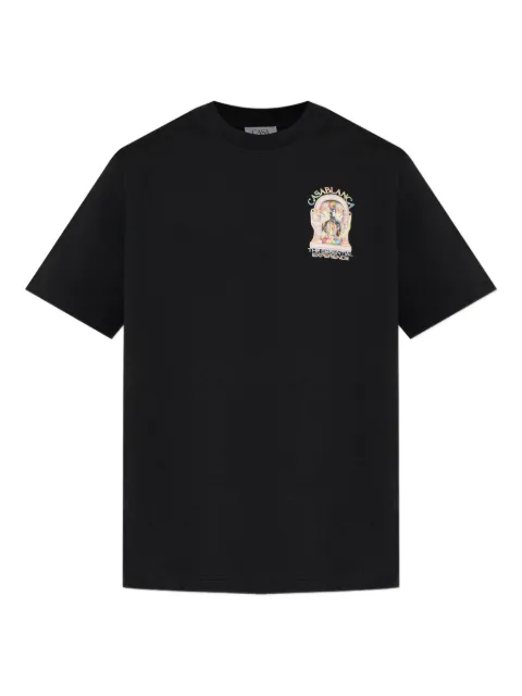 Casablanca graphic-print crew-neck T-shirt Black MSP26JTS001