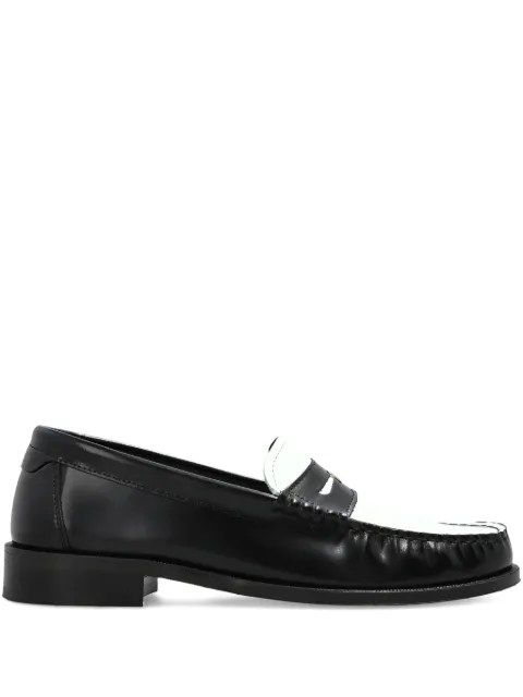 Furla colourblock leather loafers Black YK41FSNBX4389