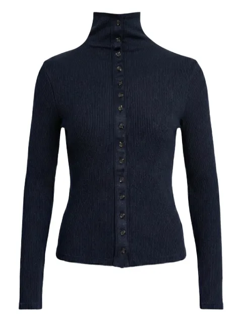 rag & bone button ribbed knitwear Blue RE0G25HT3GW