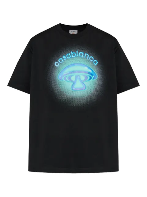 Casablanca Airbrush Mushroom T-shirt Black MSP26JTS001