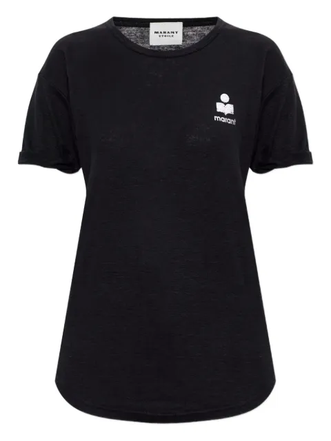 MARANT ÉTOILE logo-detail T-shirt Black 26PTS0315FBA1N10E