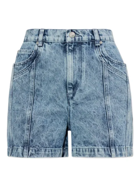 MARANT ÉTOILE acid-wash denim shorts Blue SH0274FAD1H02E