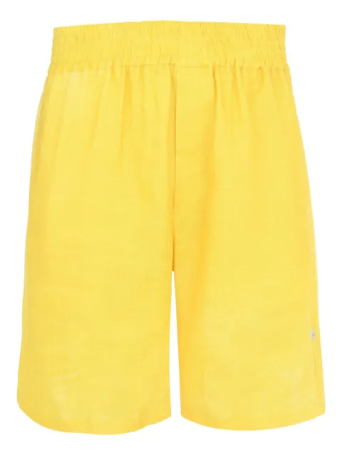 Roberto Cavalli elastic-waistband shorts Yellow WNT2713HR37