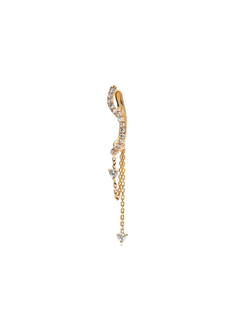 Maria Black 14K recycled yellow gold Versailles diamond drop huggie earring Gold H1074Y