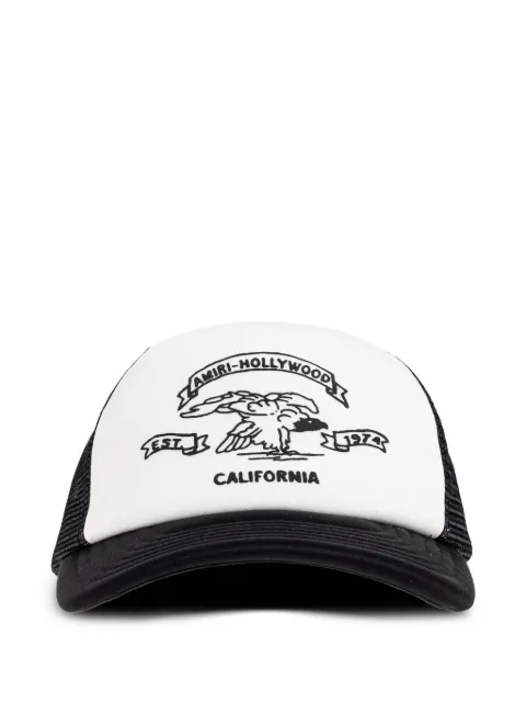 AMIRI graphic trucker baseball hat White AMSAHE1014